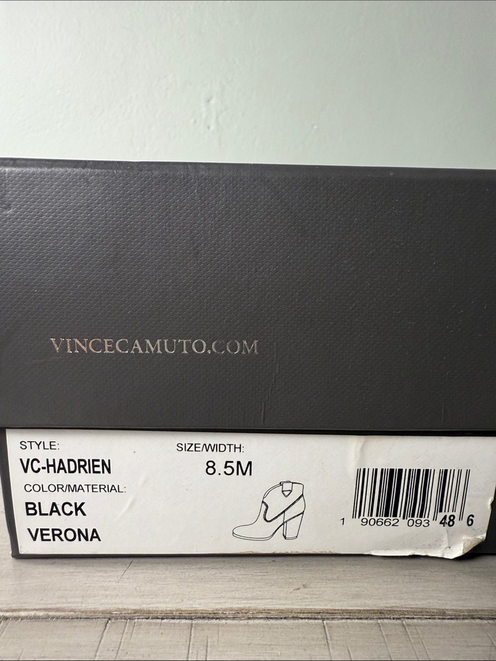 Vince Camuto Black Western Ankle Boots - Picture 9 of 9